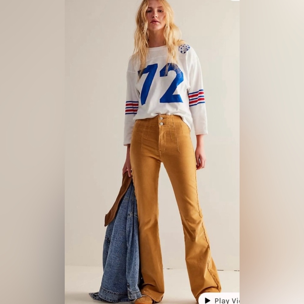 Free People Jayde Cord Flare Jeans size 31